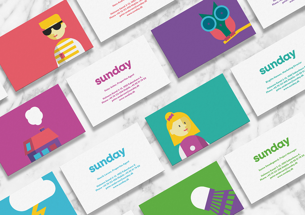 motion graphics  identity sunday ILLUSTRATION  iconography Playful posters colorful branding  corporate