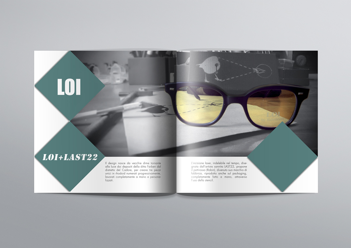 brochure Catalogue Printing inspiration index sunglass italian made in italy Style editorial Layout book template catalog roberto balestrieri