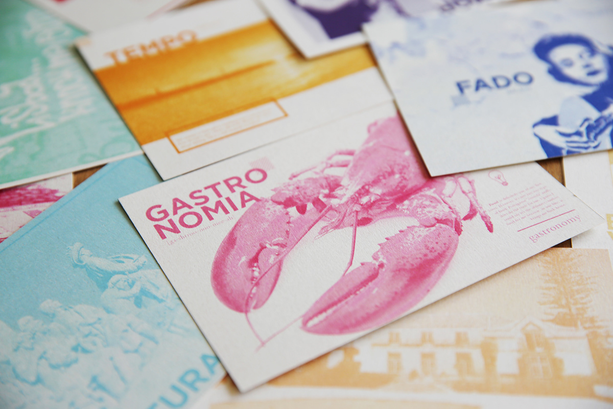 type postcard design design color Duotone