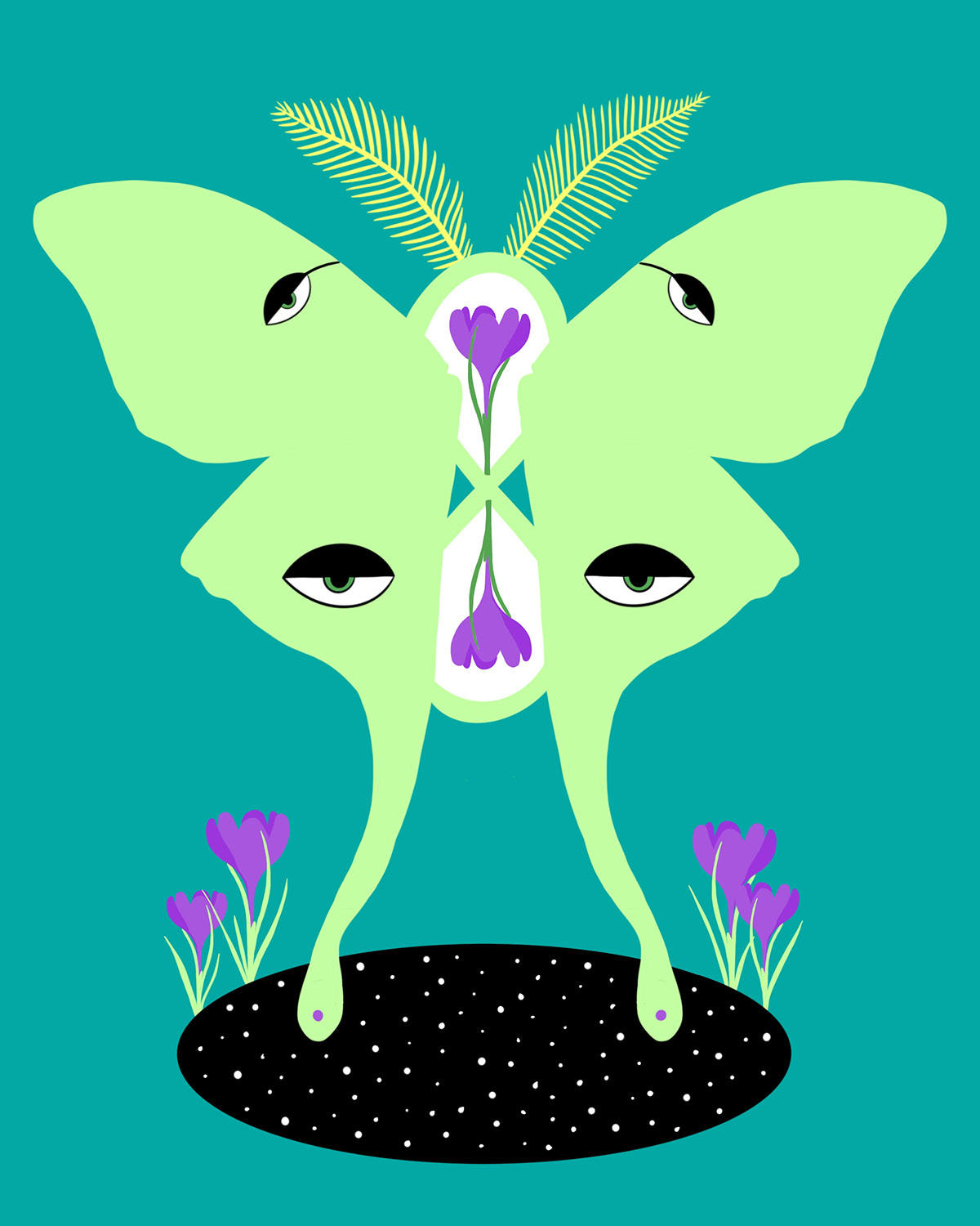 botanical colour creatures graphic ILLUSTRATION  Magic   spiritual symbolism tarot