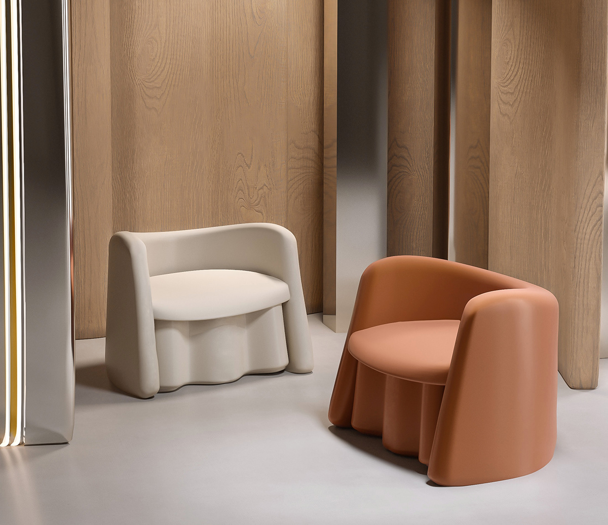 Accent chair Plisse by Alter Ego Studio