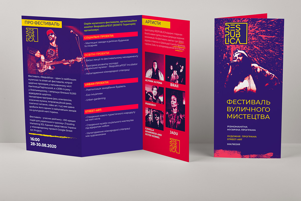 Advertising  brochure festival graphic design  Logo Design visual identity