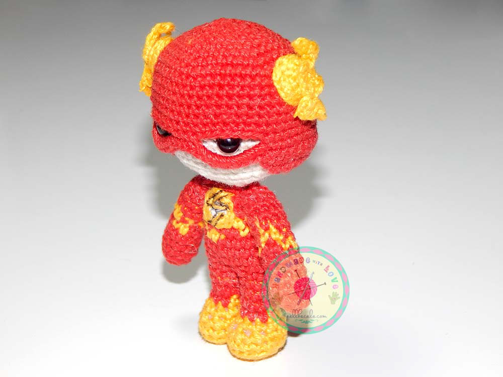 amigurumi dolls toys crochet handmade captain america iron man marvel Flash