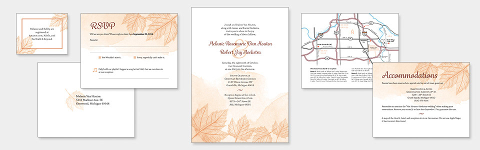 Weddings invitations hand-drawn marriage card print