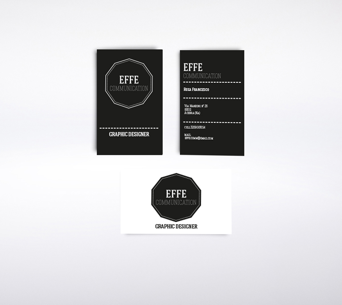 effe communication brand identity logo Buisness card