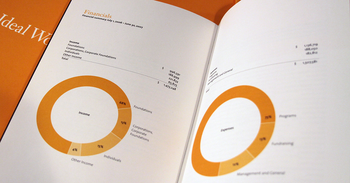 annual report not-for-profit pro bono concept