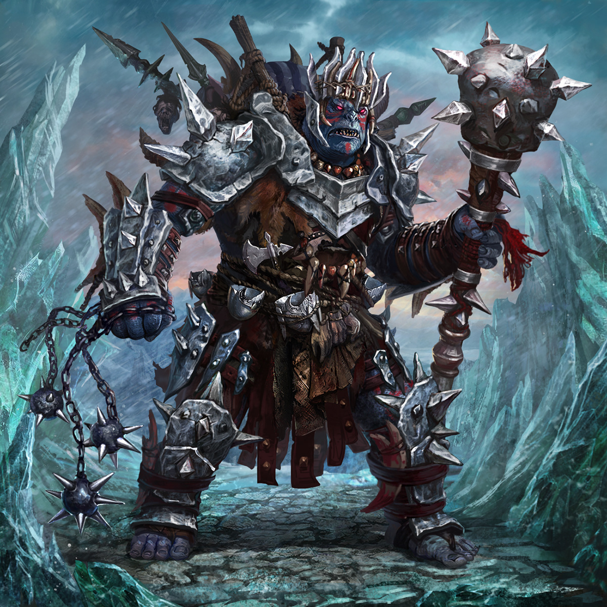 Digital Art  ILLUSTRATION  Character design  concept Game Art heavens warrior Barbarian Rogue Noai