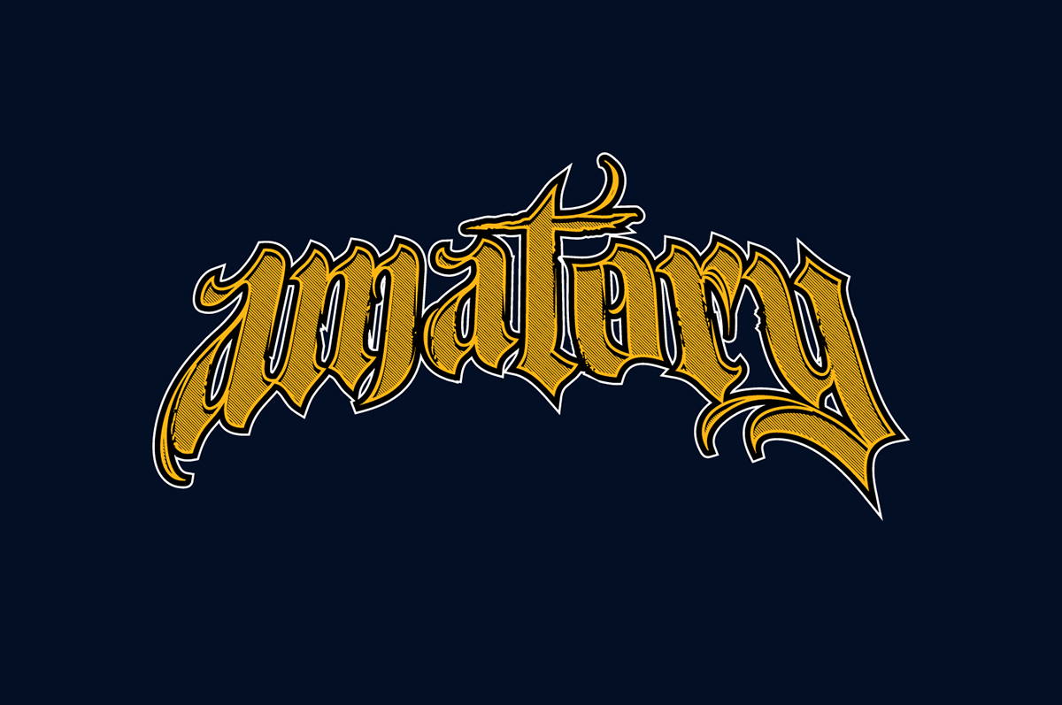 Logotype logo lettering bandlogo metal Metalcore amatory five finger death heavy metal hip hop