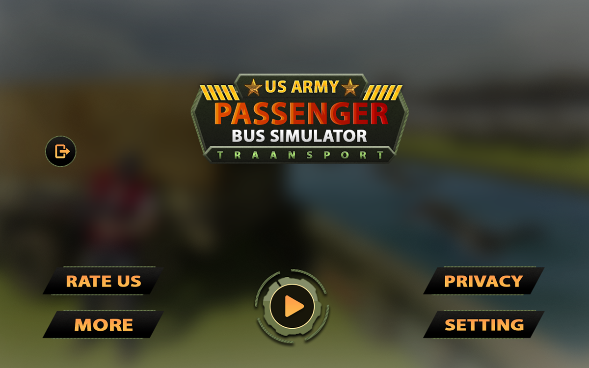 game ui simulator game ui Transport Bus game ui Us Army Passenger ui