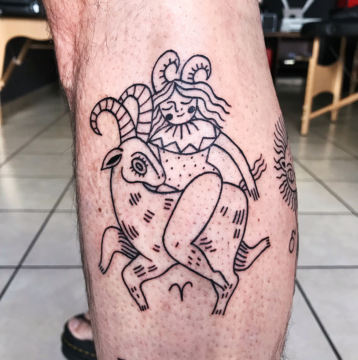 tattoo ink El Salvador heart floral zodiac skull mermaid