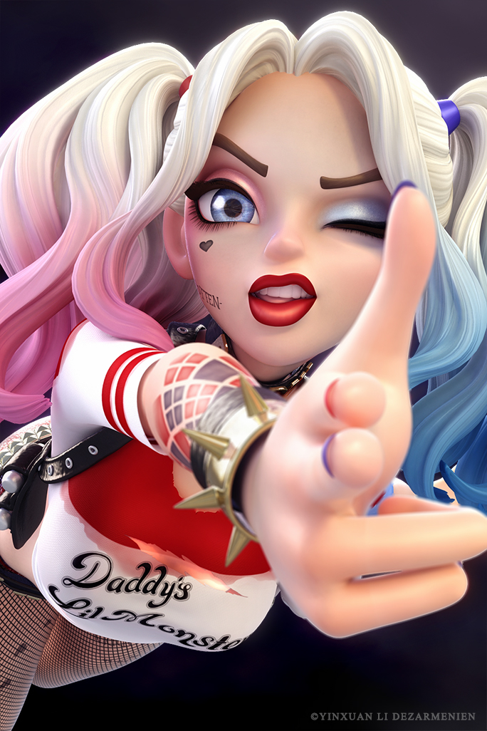 harley quinn suicide Squad pinup pin-up fan art