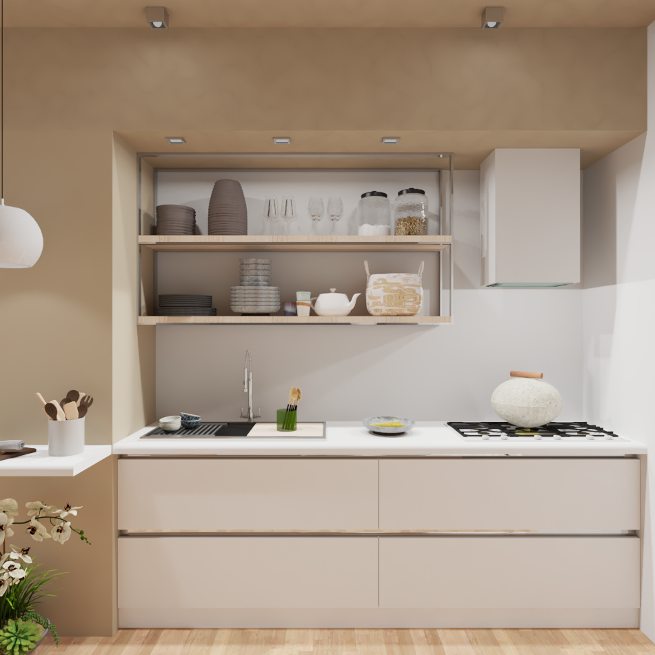 3D furniture interior design  kitchen design modern professional Render SketchUP visualization vray bedroom child nursery pink White
