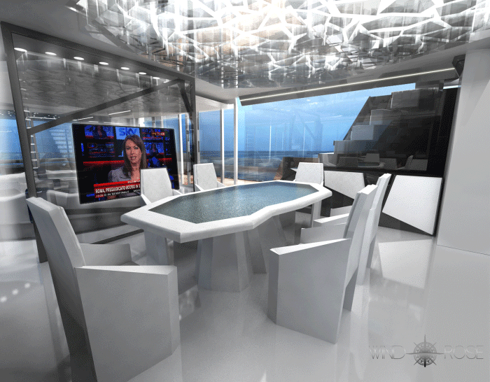 yacht eco Interior furniture Solar energy
