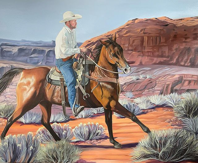 equine art Oil Painting painting   western art