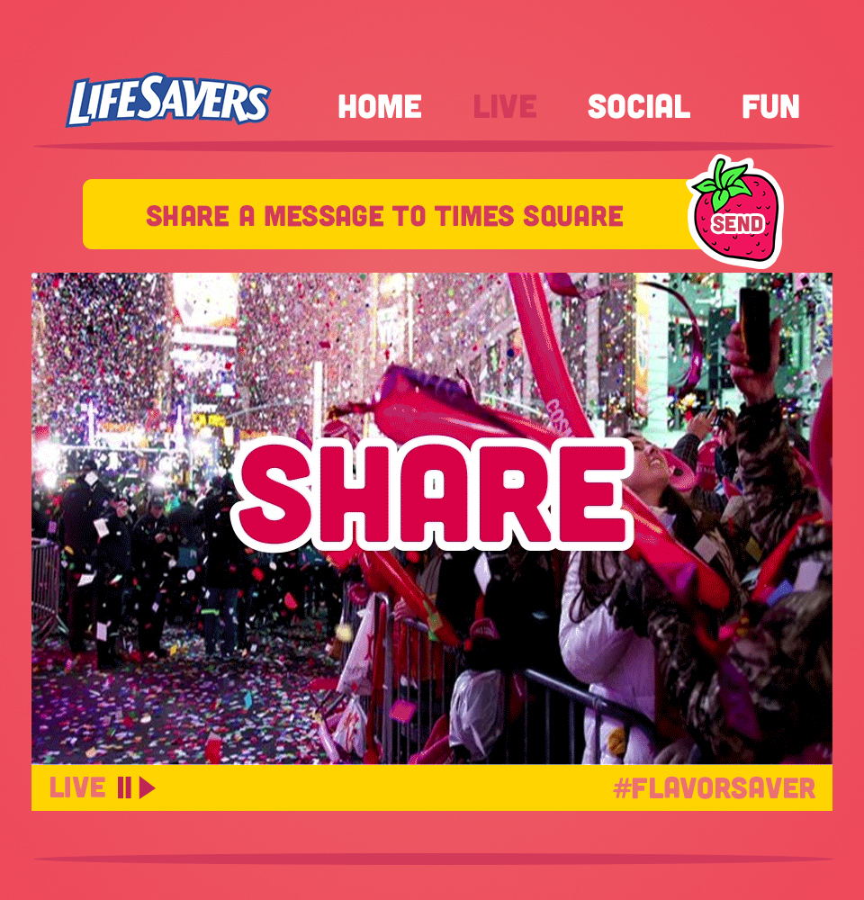 life savers Candy campaign ad microsite Flavor Saver