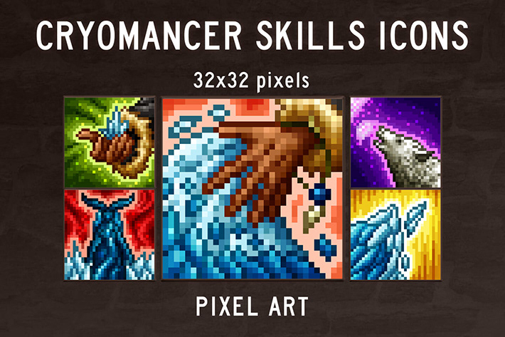 Fantasy 32x32 Icons Pixel Art Collection 