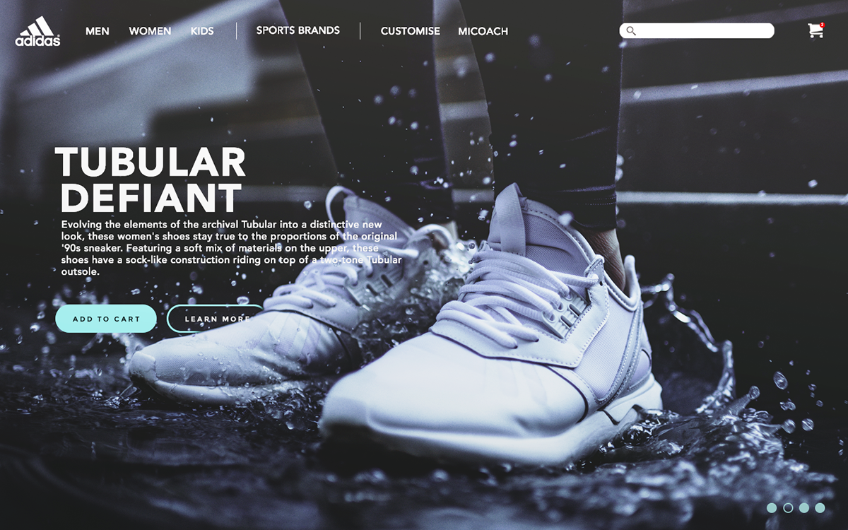 Web Design  UI adidas advertisement ad graphic design  shoes