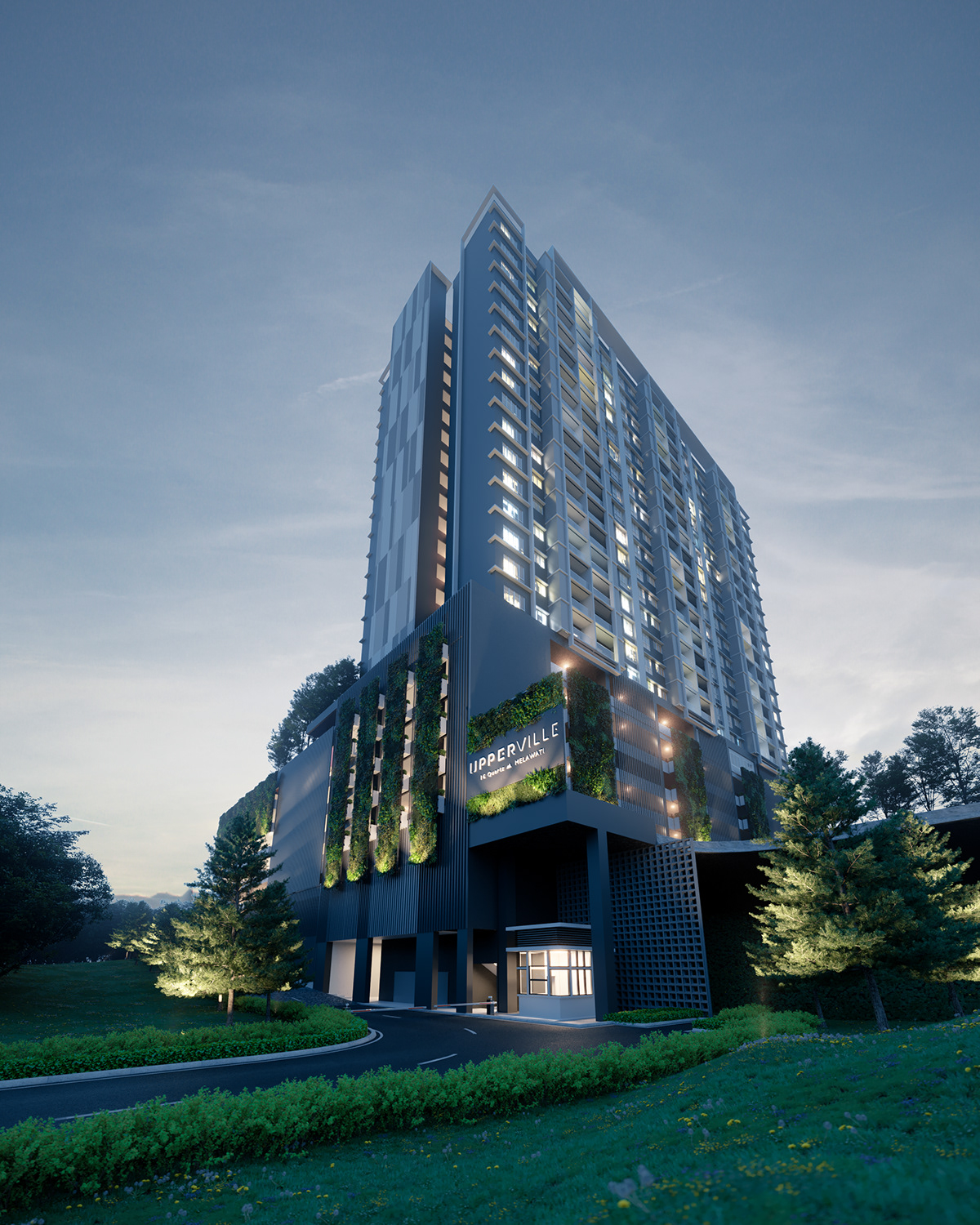 3D architecture archviz corona residential