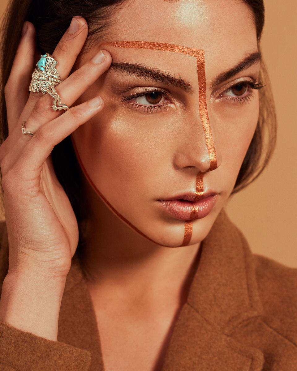 model makeup skin jewelry portrait Fashion 