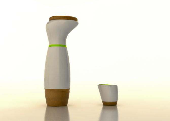 kitchen  ceramic  Wood  Vases  Rendering  product  design  Industrial