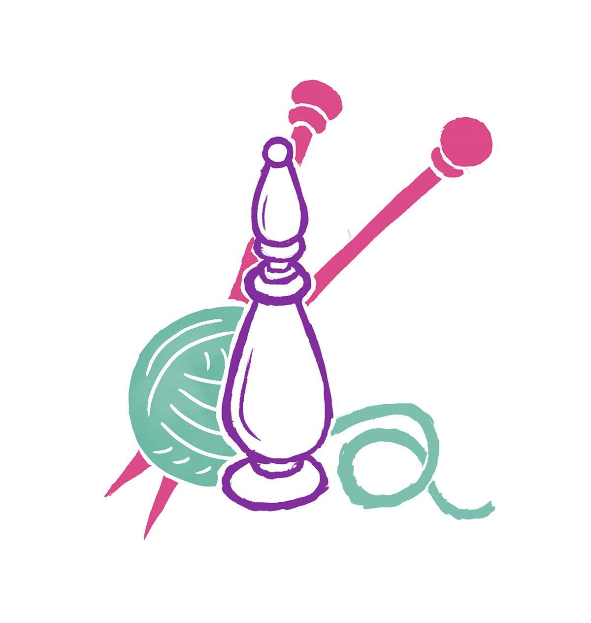 logo design graphic design  crafts   knitting essential oils gypsy ILLUSTRATION  watermark