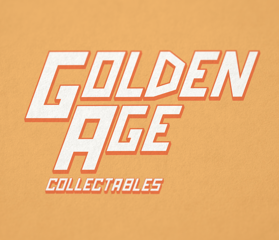 golden age collectibles comics branding  Advertising  davis Luton graphic design  poster