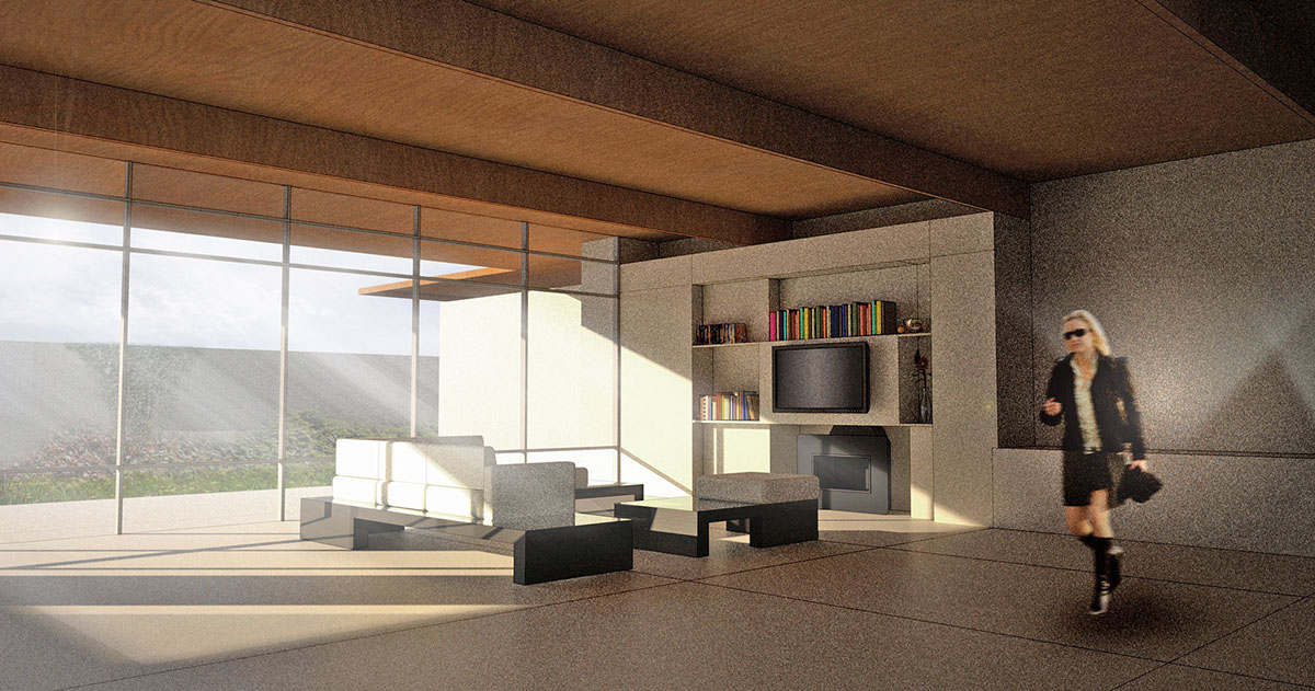 architecture rendering Perspective interior design 