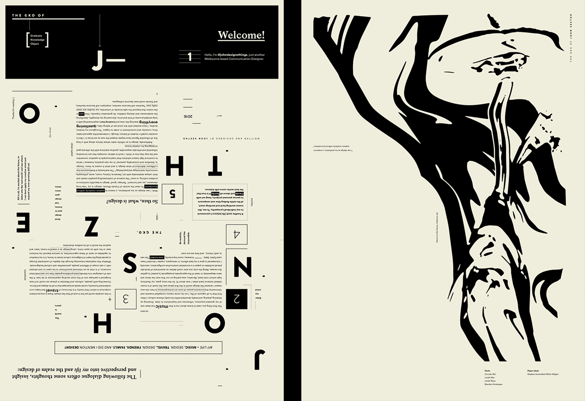 poster print typography   grid system maximalism digital publication graphic design  John Szetho adobeawards