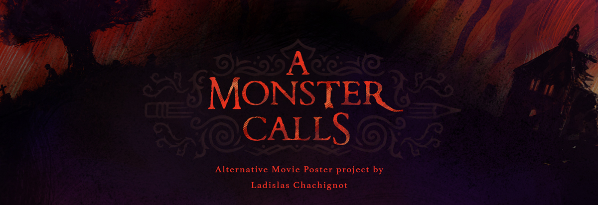 a monster calls poster movie Cinema alternative monster color Drawing  painting  