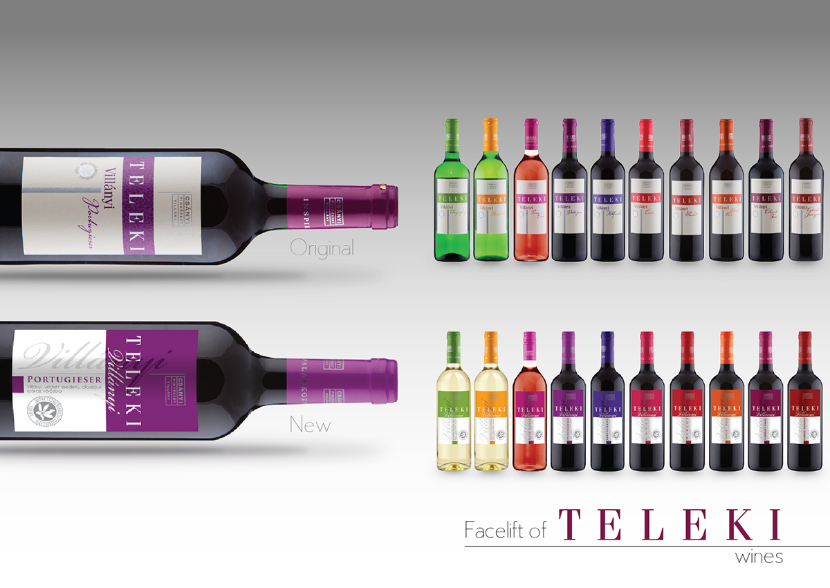 hungary Pécs product design brand teleki Wines villány red sparkling rose screwcap