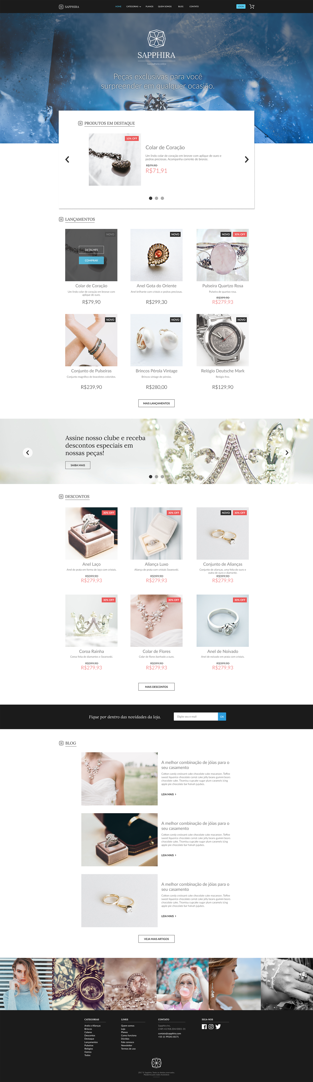 store Store layout Store Layout Design inspiration Webdesign Web Design  site template Sapphira design