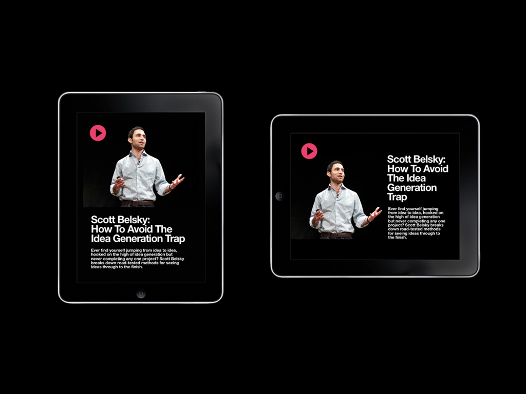 Adobe Portfolio iPad Magazine the99percent Proposal