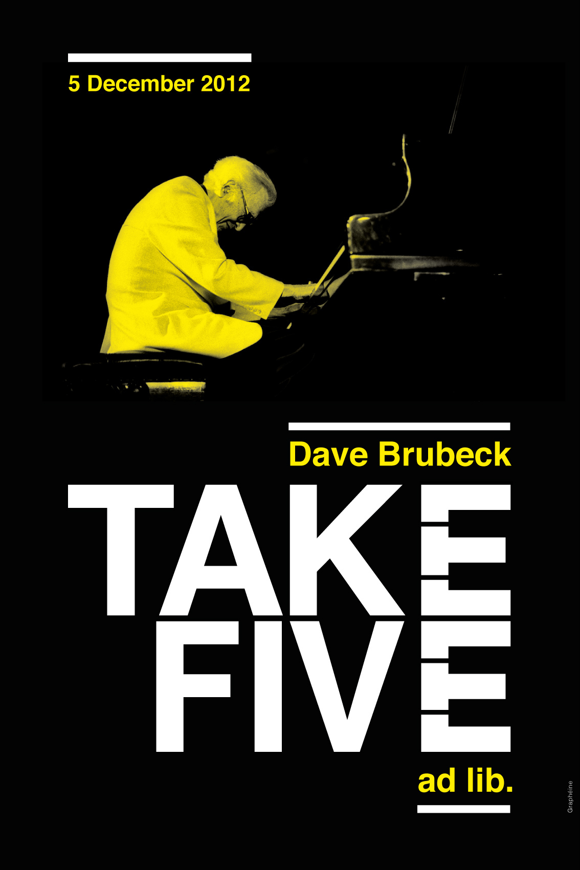 dave brubeck  typography tribute
