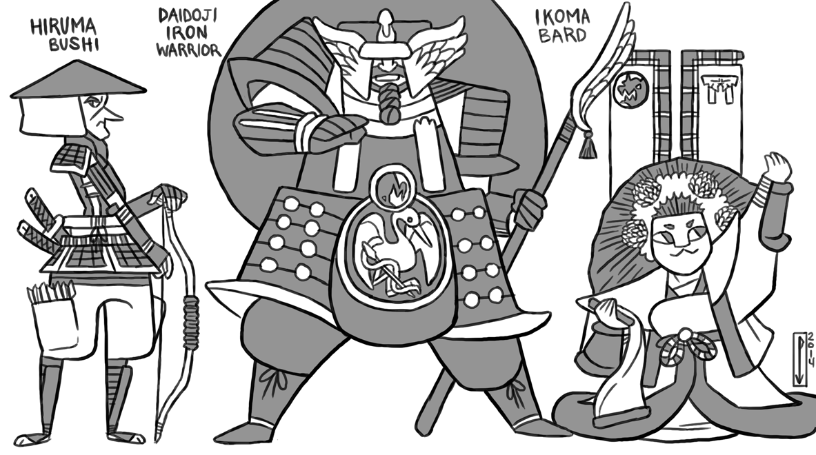 samurai japan japanese characters warrior warriors ronin Bushi shugenja
