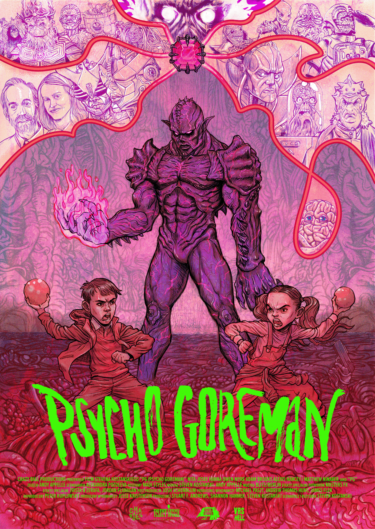 Digital Art  Drawing  graphic design  horror Illustation movie poster poster psycho goreman psychogoreman sci-fi