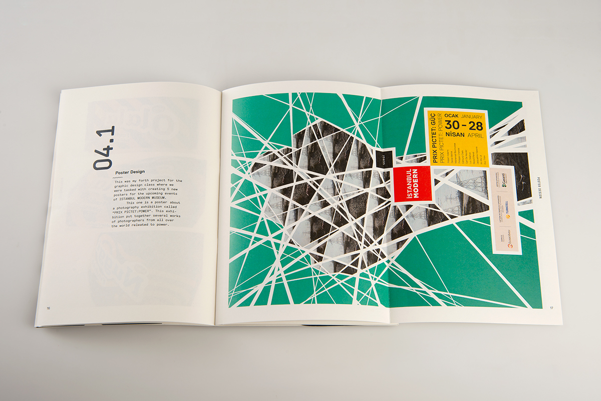 Booklet portfolio graphic design editorial
