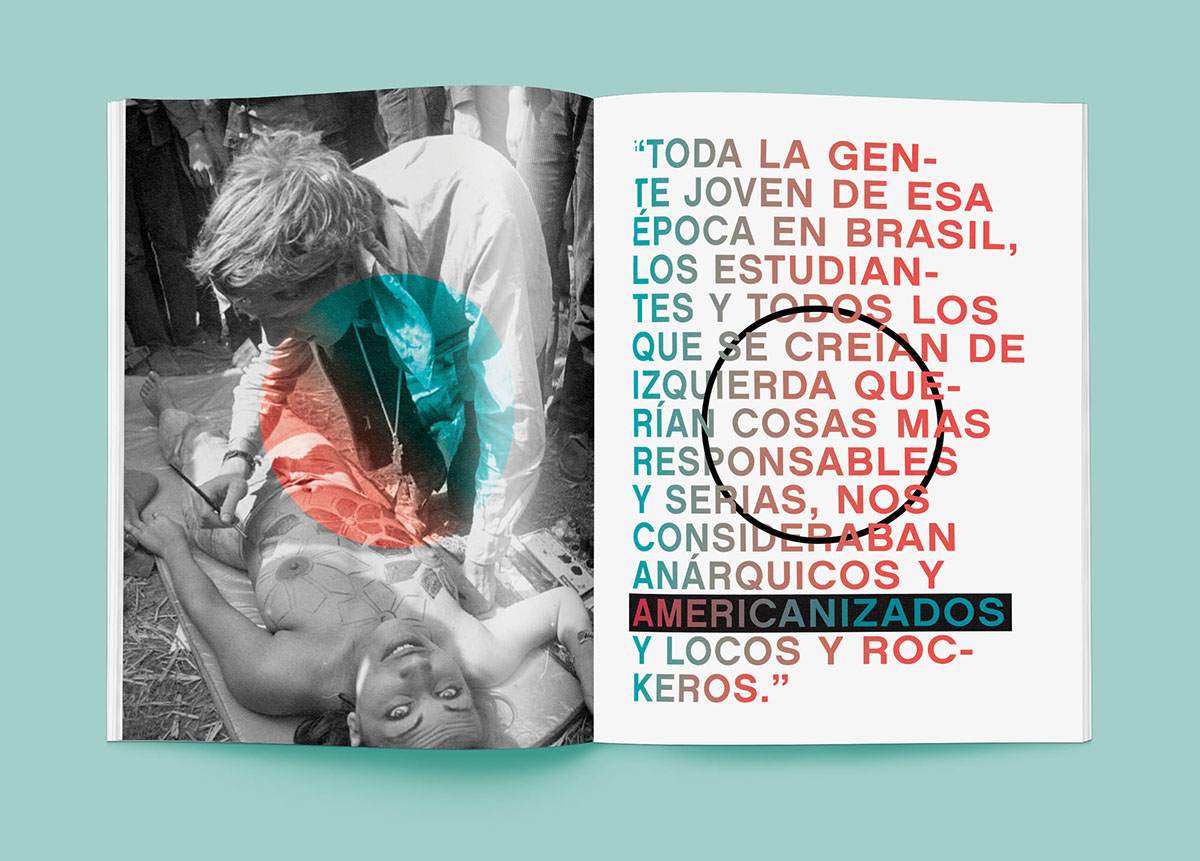 Hacedores de Mundo Gabriele Caetano Veloso editorial PressBook fasciculo fadu diseño Musical revista magazine Layout collage
