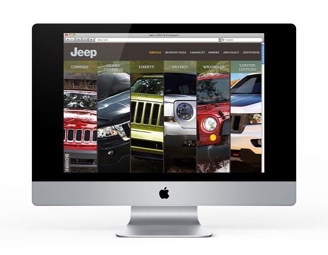 jeep Jeep website Website Design web redesign car Vehicle Off-Road