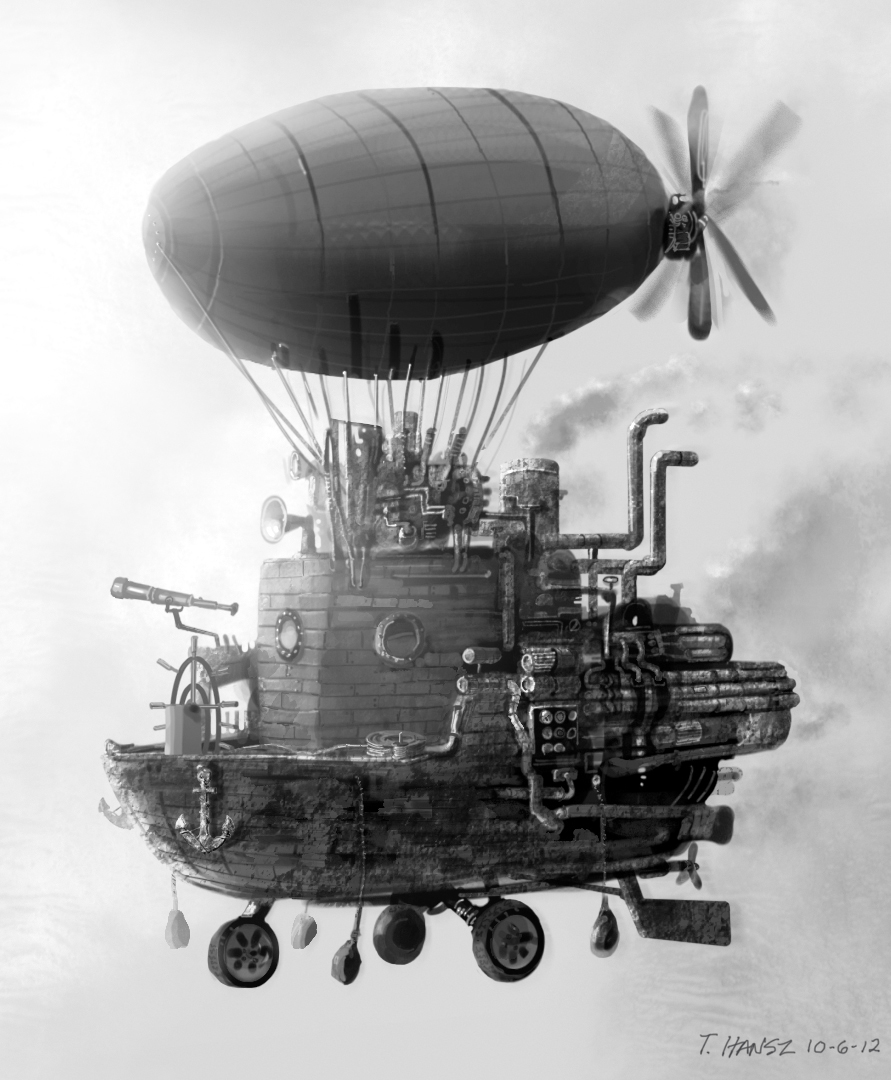 Tim Hansz #flying machine #fantasy #meches