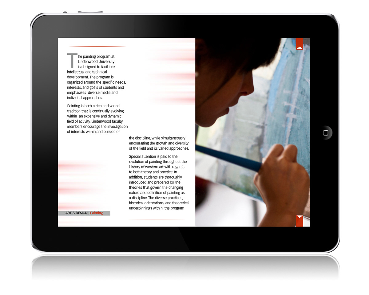 Digital Magazine iPad app page layout interactive