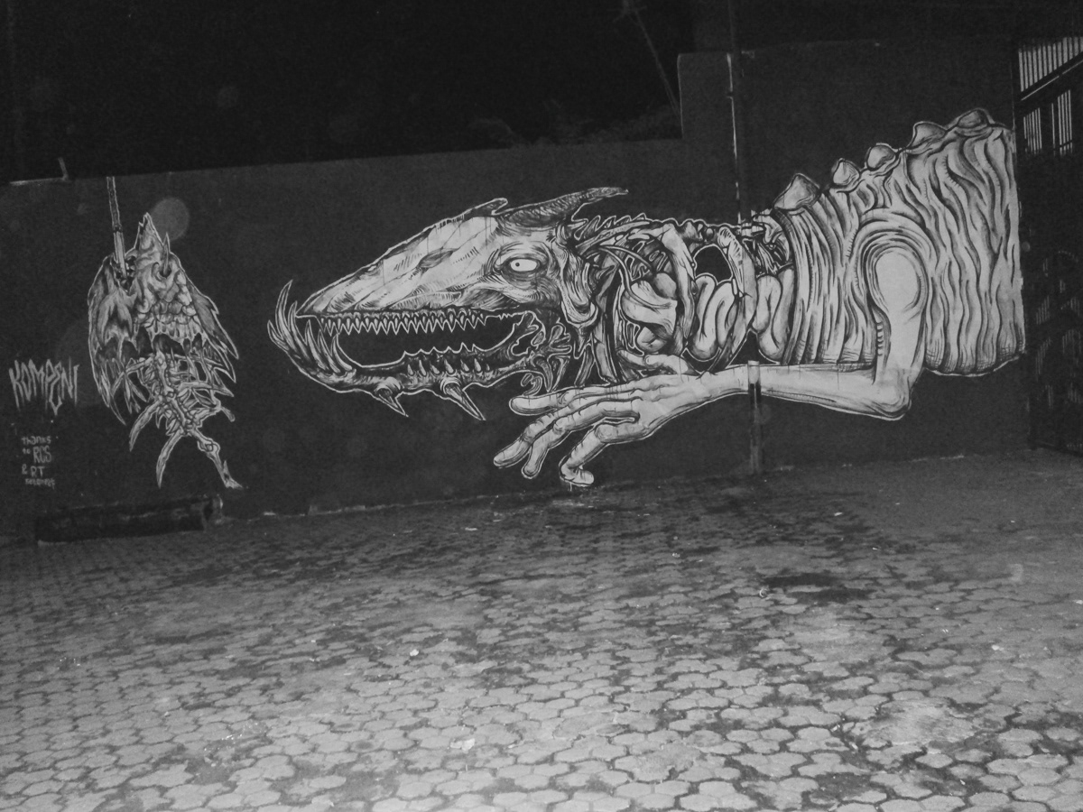 KOMPENI cruelo Bogor monster Mural