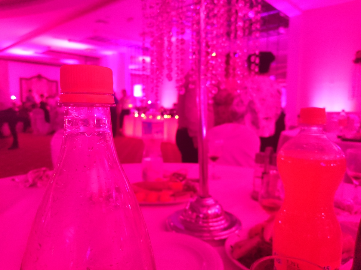 b&h b & h B&H Photo wedding purple lights purple lights Wedding hall Mazel tov