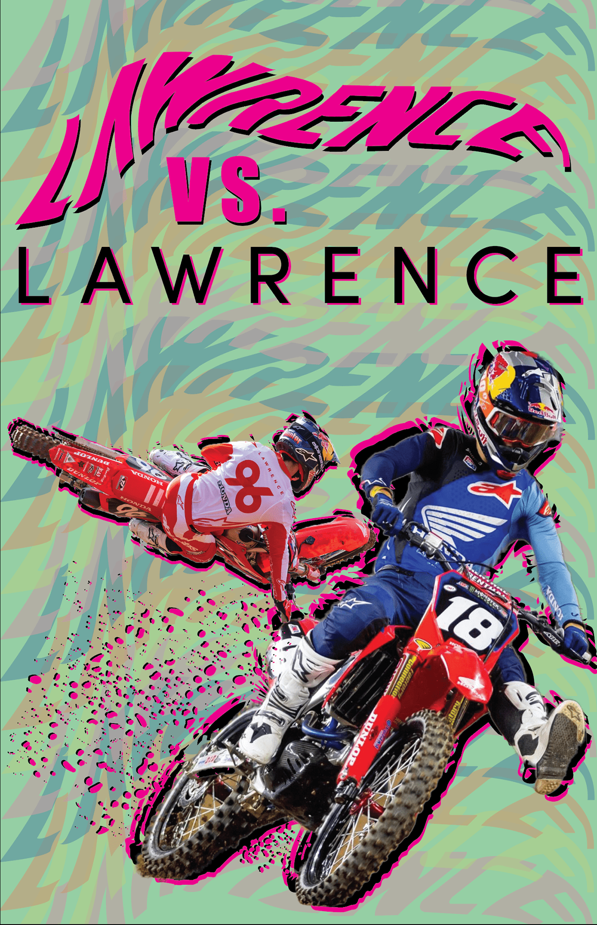 dirtbike graphic design  Motocross poster Poster Design supercross typography   wavy
