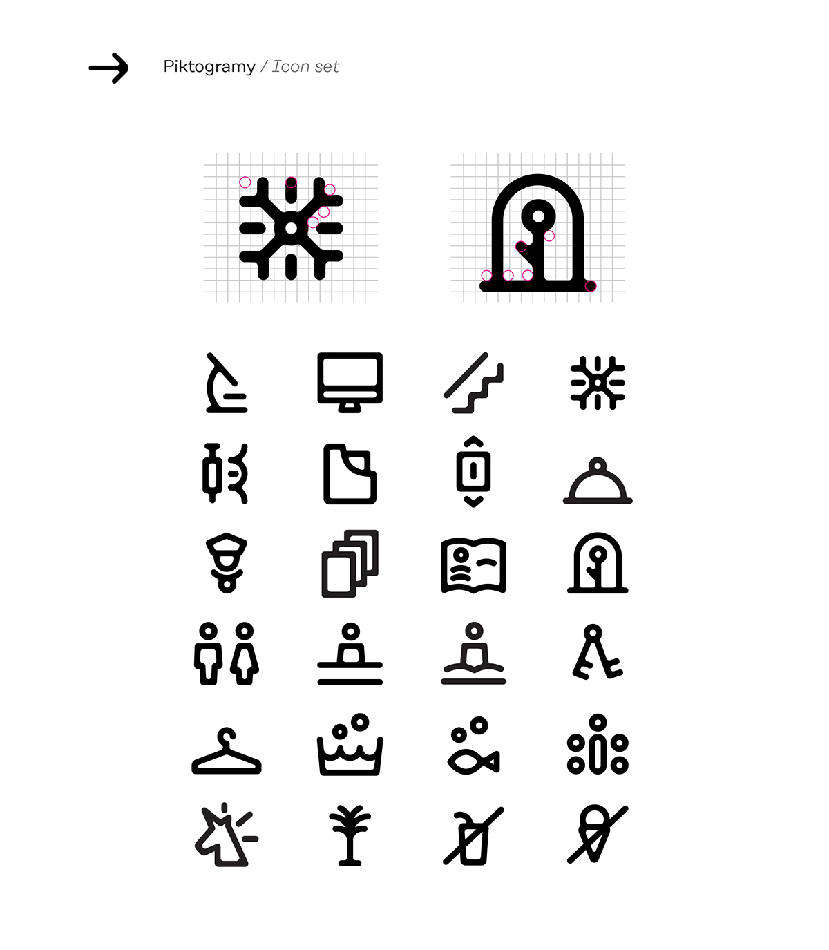 Icon typography   wayfinding graphic information architecture biology navigation