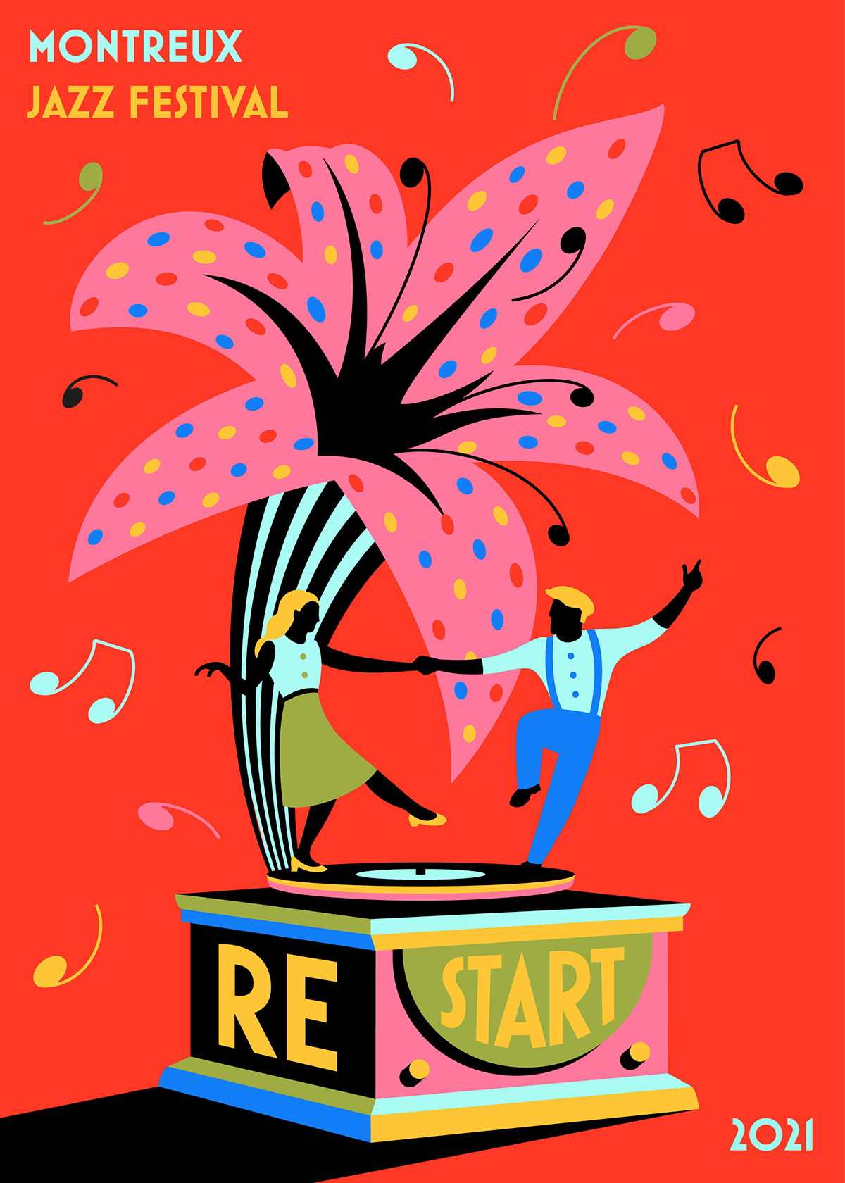 adobe illustrator festival ILLUSTRATION  jazz Music Festival poster Poster Design spring summer vector