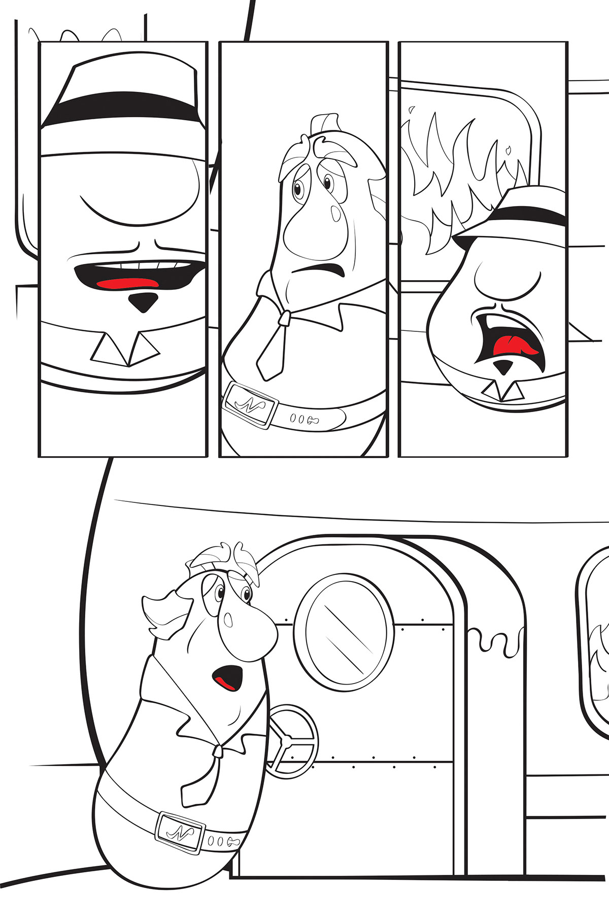 rack shack benny coloring pages - photo #12