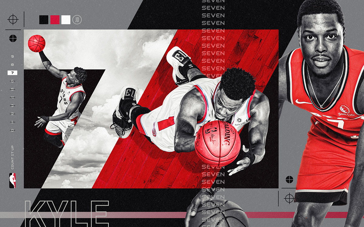 NBA basketball sports Sports Design design digital typography   color art social