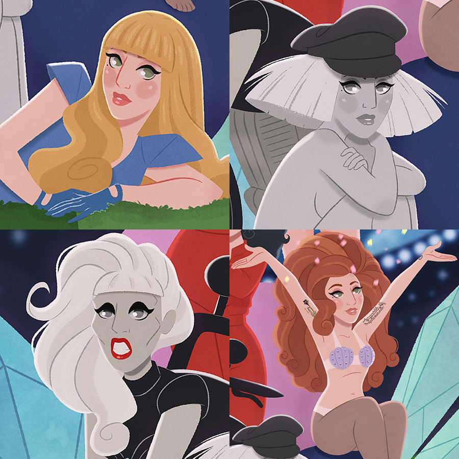 ILLUSTRATION  Lady Gaga poster