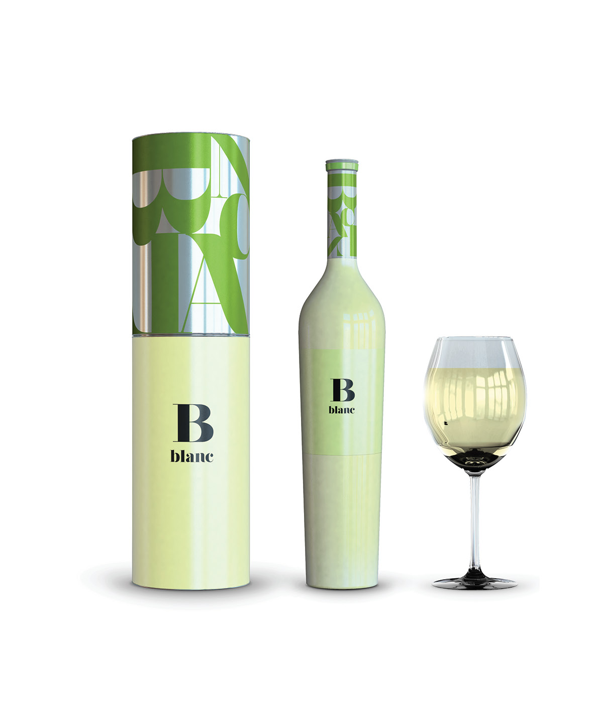 Packaging design wine typography  