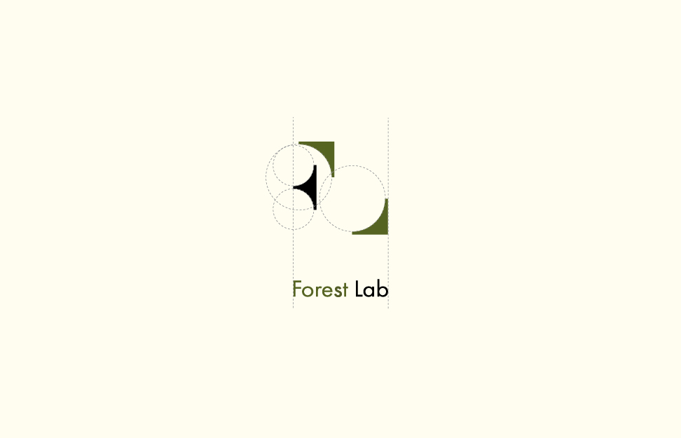 Design logo and corporate identity pattern wood presentation